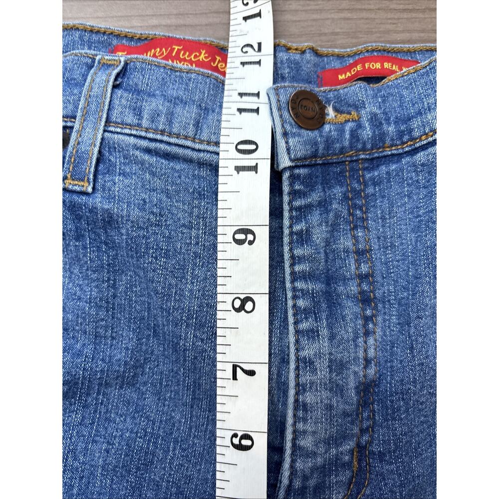 NYDJ Women's Blue Jeans Size 14 With Crystals On Front Pockets And Legs. - Picture 11 of 14
